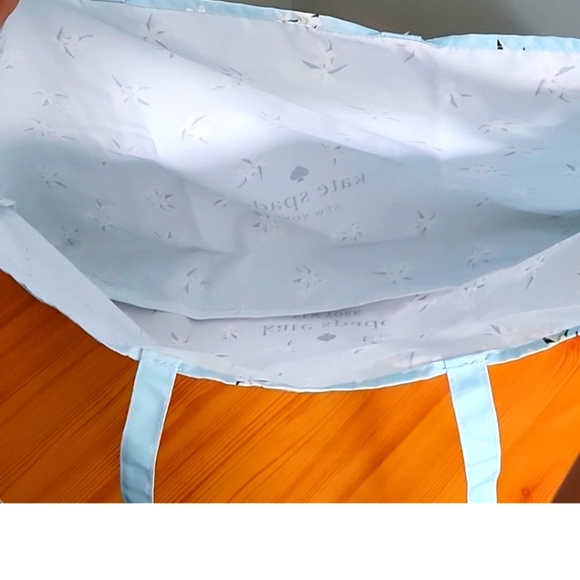 Kate Spade XL tote, Blue Floral - Picture 3 of 4